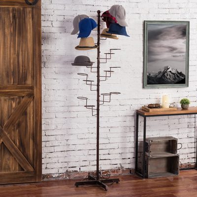 Ryhmes Iron Freestanding 20-Hook Coat Rack