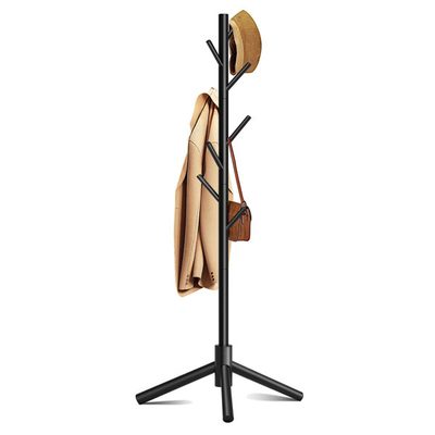Jedriel 8-Hook Adjustable Wooden Coat Rack