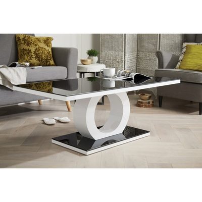 Scottsmoor Modern Halo High Gloss Statement Coffee Table
