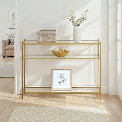 Carolina Console Table with Shelves
