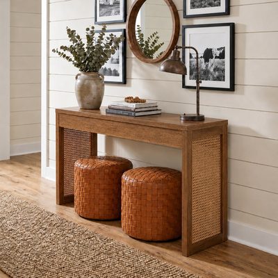 Brandasia Weave Hall Console Table