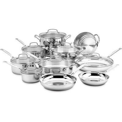Cuisinart Chef's Classic 17-Piece Stainless Steel Cookware Set