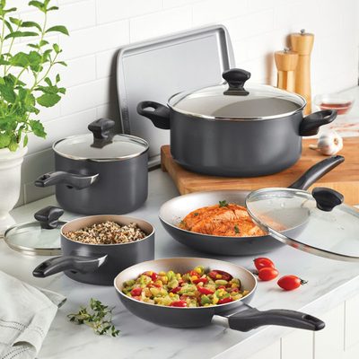 Farberware Dishwasher Safe Nonstick Pots and Pans Set
