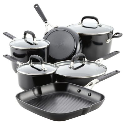 KitchenAid 10-Piece Hard Anodized Nonstick Cookware Set