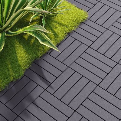 12" Interlocking Plastic Deck Tiles, Box of 44