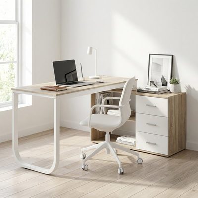 Latwon L-Shaped Writing Desk