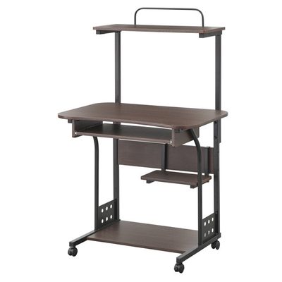 Fuselier Metal Base Computer Desk with Hutch
