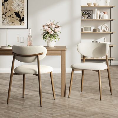 Westhampton Upholstered Dining Chair with Metal Frame
