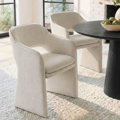 19" Upholstered Dining Armchair