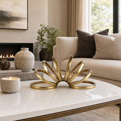 Decorative Metal Ring Sculpture