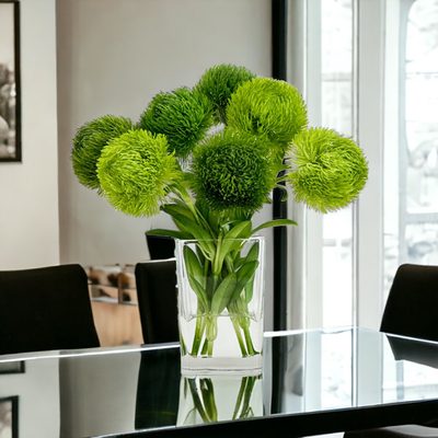 Green Real Touch Dianthus Arrangement