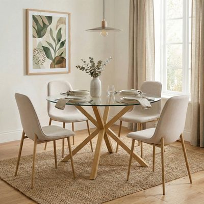 Folmar 5-Piece Dining Set with Round Table