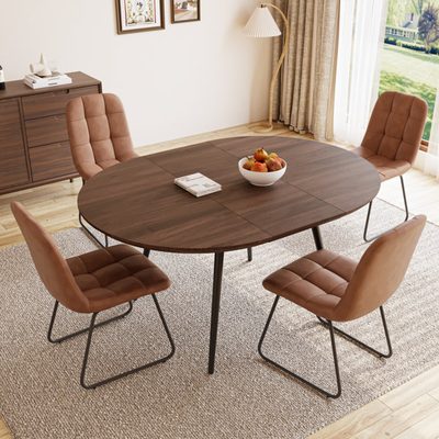 5-Piece Modern Extendable Kitchen Dining Set