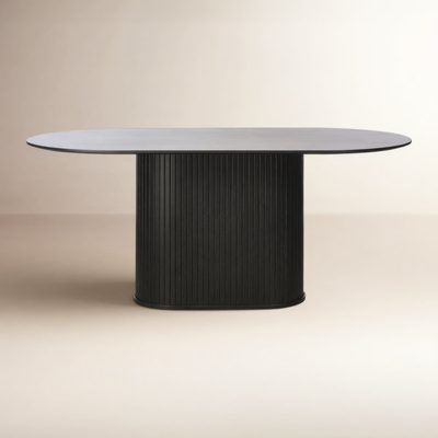 Iris Oak Oval Dining Table