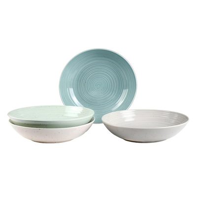 Sango Siterra Artist's Blend Stoneware Soup Bowls