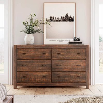 Montauk Solid Wood 59.5" 6-Drawer Dresser