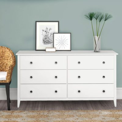 Greenport Solid Wood 63.75" 6-Drawer Dresser