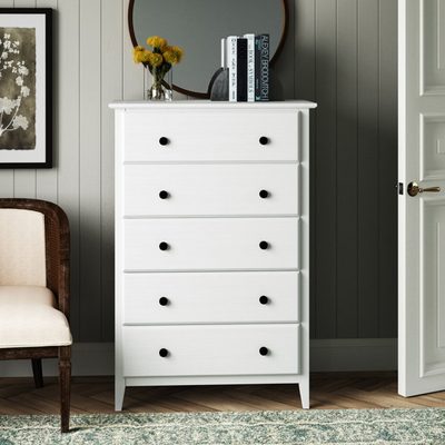 Grain Wood Greenport Solid Wood 5-Drawer Chest