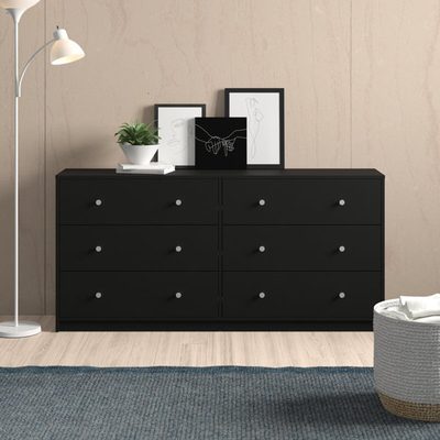 Clanton 56.34" 6-Drawer Dresser