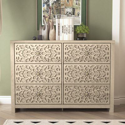 Lukasik 45.4" 6-Drawer Double Dresser