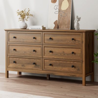 55.1" 6-Drawer Dresser