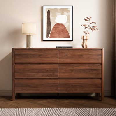 55.1" 6-Drawer Dresser