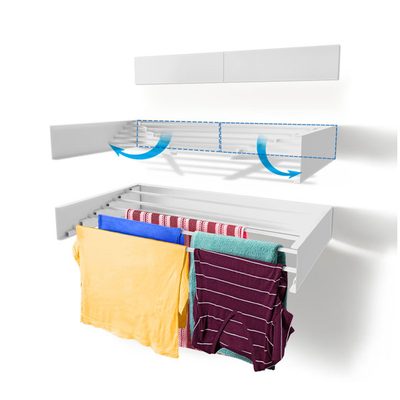 Metal Retractable Wall Mount Drying Rack