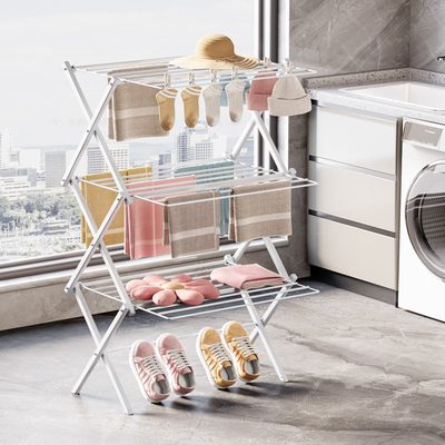 Large Capacity Metal Folding Drying Rack