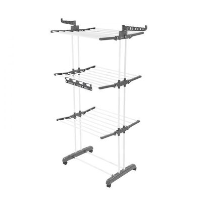 4-Tier Foldable Metal Laundry Drying Rack
