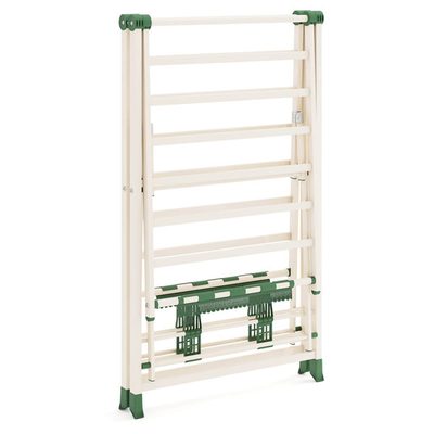 Foldable Metal Drying Rack with Height Adjustable Wings
