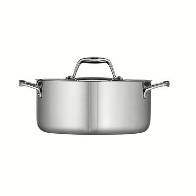 Tramontina Tri-Ply Clad 5-Quart Stainless Steel Dutch Oven