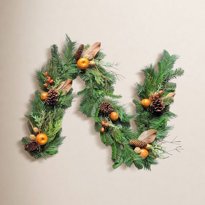 6' Apple, Nuts, Fruits and Pinecone Garland