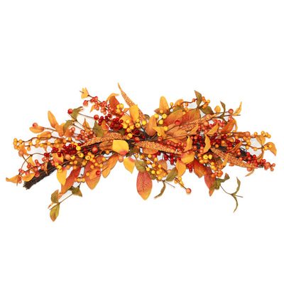 Faux Mixed Fall Floral Swag