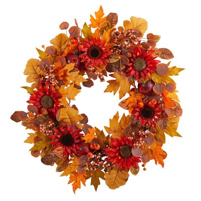 Faux Foliage 30" Wreath