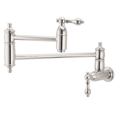 Kingston Brass Restoration Two-Handle Wall Mount Pot Filler