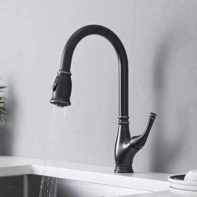 KIBI Summit Pull Down Single Handle Kitchen Faucet