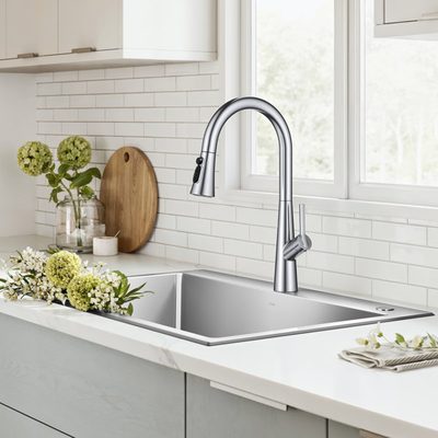KRAUS Odelia 4-Function Pull Down Kitchen Faucet