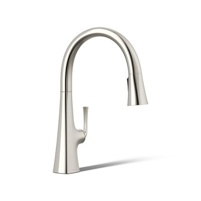 Kohler Graze Pull-Down Kitchen Faucet with Three-Function Sprayhead