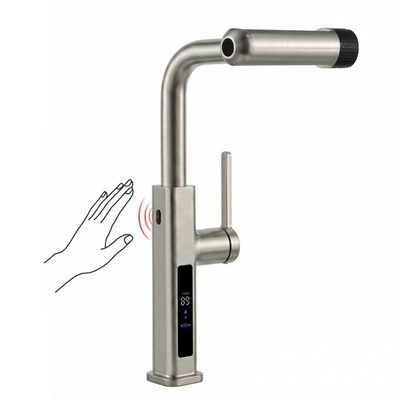 Lefton Touchless Pull-Out Kitchen Faucet with Temperature Display