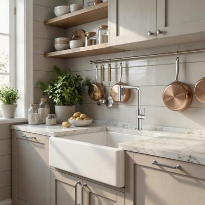 VEUUI Waterfall Kitchen Faucet with Pull Down Sprayer