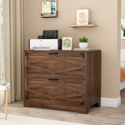 Maniram 35.43" 2-Drawer Lateral File Cabinet