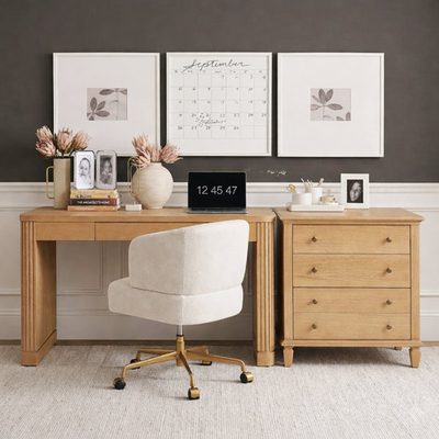 Rudolf 30 Inch Modern Farmhouse 2-Drawer Fully Assembled File Cabinet
