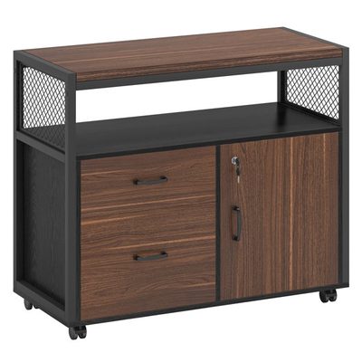 Mobile 2-Drawer File Cabinet with Doors