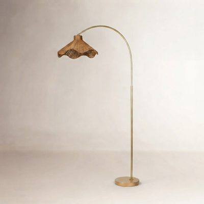 Millerville 70.5" Rattan Arched Floor Lamp