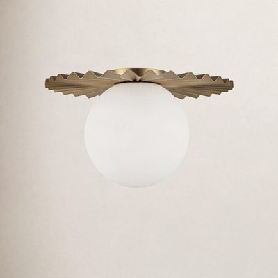 Laki 1-Light Glass Flush Mount