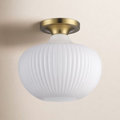 Collina 12" Glass Semi Flush Mount
