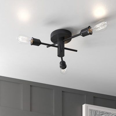 Mondale 3-Light 18" Semi-Flush Mount
