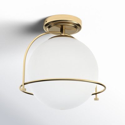 Linnea 10.75" Glass Flush Mount