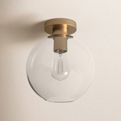 Childerley 10" Simple Globe Semi Flush Mount