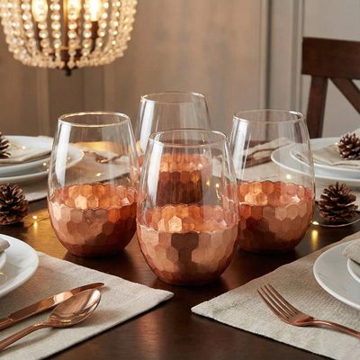 Tumlin 20 oz Crystal Wine Glass Set